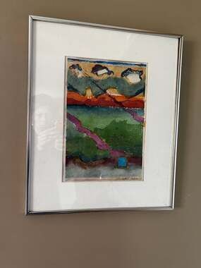 Wendyth L. Thomas Original Watercolor Painting Titled Landscape Untitled II